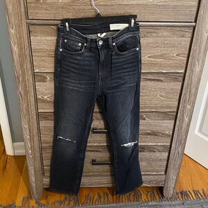 Rag & Bone Dark Wash Denim High Rise Cigarette